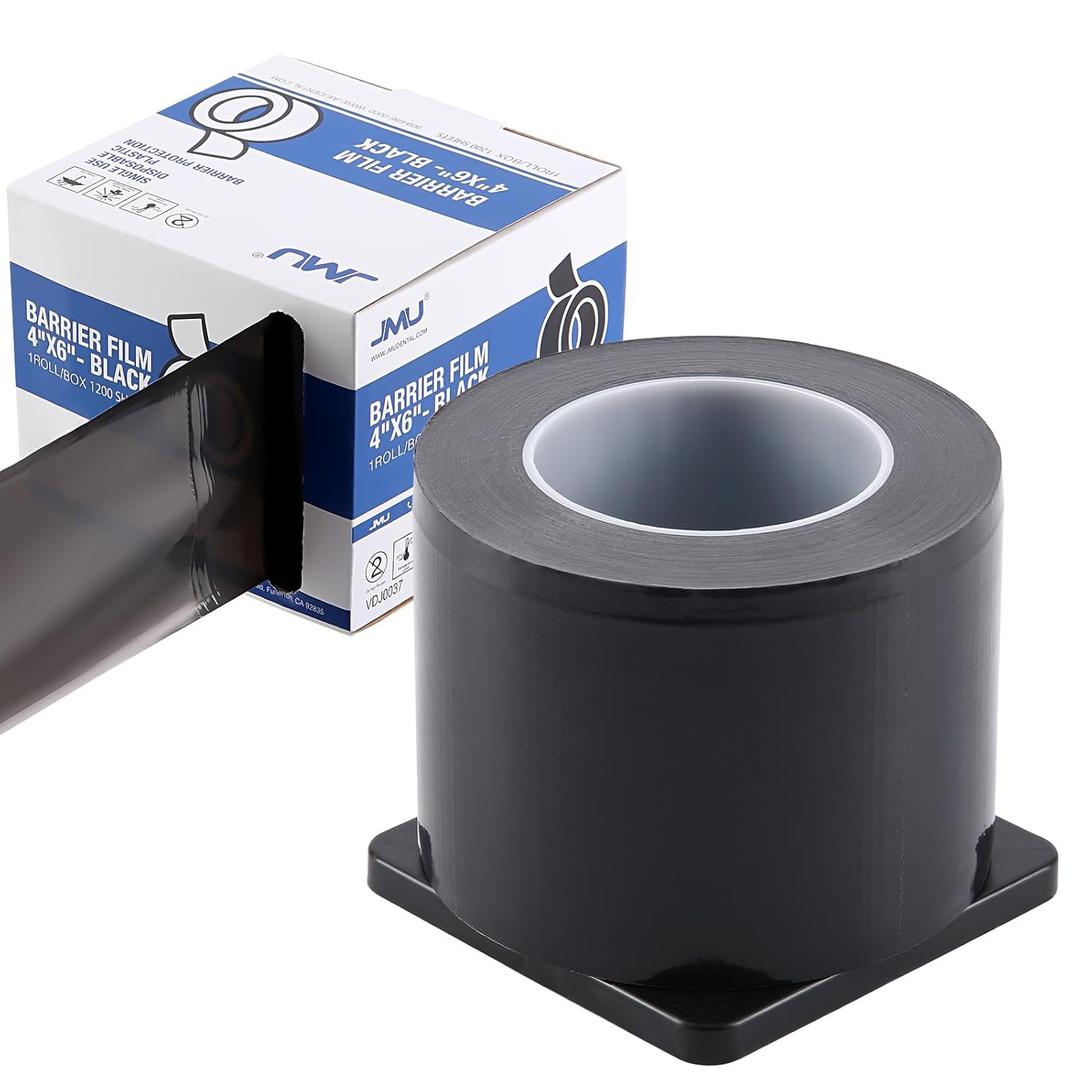 JMU Black Barrier Film 4" x 6", Barrier Film Tattoo 1200 Sheets Barrier Tape
