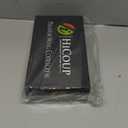 HiCoup Corkscrew Wine Opener - Ergonomic, Double Winged Beer and Wine Bottle Openers - Easy to Use, Stainless-Steel Corkscrews with Stopper & Gift Box - Kitchen Accessories - Matte Black