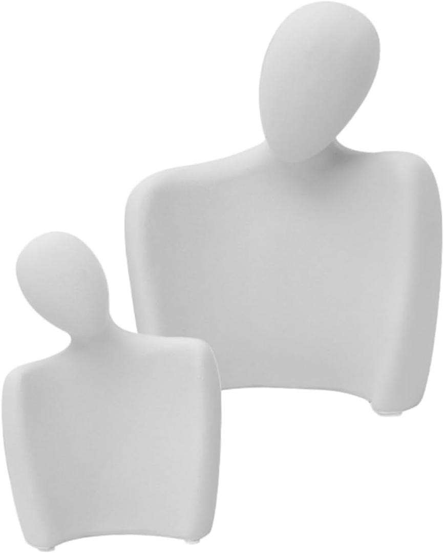 PRETYZOOM Nordic Art Ornaments Resin Couple Statue Unique Abstract Home Decor Bedside Resin Craft Ideal Wedding Present