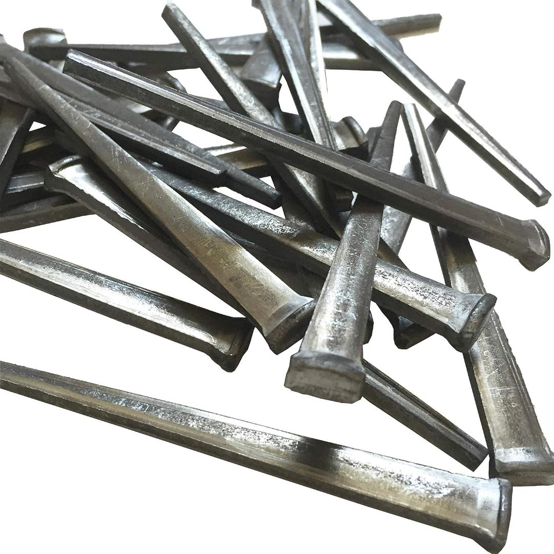 4" Common Cut Antique Nails - 20d Steel Decorative Nails for Hanging Pictures, Upholstery, Furniture, 20 Pieces