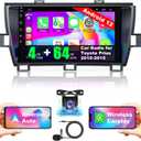 [4+64G] Android 12 Car Stereo for Toyota Prius 2010-2015 Support Wireless Carplay&Android Auto, 9 inch IPS Touchscreen Prius Radio with GPS, WiFi, FM Radio+HD Backup Camera+MIC