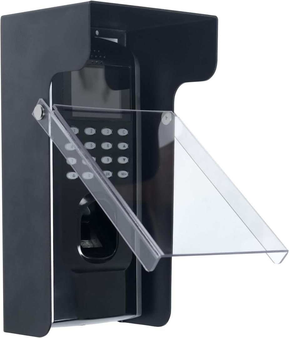 Clear Flip Cap Keypad Rain Cover,High Quality Galvanized Iron Material Rain Covers For Outdoor Electronics Card Reader/Door Keypad/Door Access/Attendance Machine