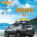 KINGGERI 300lbs Lockable Roof Racks Cross Bars Compatible with Jeep Compass 2018-2026, All Aluminum Heavy Duty Crossbars Rooftop Cargo Basket Luggage Kayak Canoe Snowboard Bike SUV Accessories