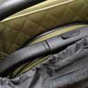 newyoo GlideTow TR18M Lightweight Travel Stroller for Baby, Compact Foldable Infant Stroller with Luggage Handle & Cup Holder, One-Hand Easy Fold, Near Lay Flat Recline Seat, Green