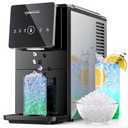 CyberChill Nugget Ice Makers Countertop Dispenser, 40lbs/Day Touch-Free Ice