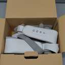 Cordless Shiatsu Neck and Back Massager with Heat, 10 Mins x 12 Uses, 3 Massage Modes & 2 Intensity Levels, 3D Kneading Deep Tissue for Pain Relief, Voice Prompt & Smart Memory, Relax for Women, Men (White)