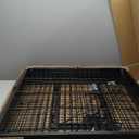 Sweetcrispy Dog Playpen Indoor - Puppy Fence Exercise Pen for Yard Gate 8 Panel 32 Height Playpens with Doors Heavy Duty Metal Dog Pen for Camping, RV, Outdoor, Small/Medium/Large Pets (08 Panels 32 Inch)