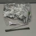 Fumwase 15PCS Christmas Flowers Artificial Poinsettia Glitter Decorations with Clips and Stems DIY Christmas Ornaments for Christmas Tree New Year Wedding Party (Blue)