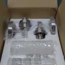 Emak Brushed Nickel Sconces Wall Lighting, Modern Vanity Lights with Milk Glass Shade, Wall Sconce for Bathroom, Bedroom, Living Room, Hallway, WS085-BN-ML-2PK (13 inch - 2PC)