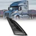 Front Headlight Compatible with 2018+ Volvo VNR Black Reflective LED Headlight with DRL with LED Control Module,Left Side