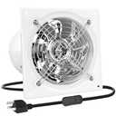 HG Power 10 Inch Exhaust Fan, Kitchen Exhaust Fan With Switch 988 CFM Wall Mounted, Extractor Ventilation Fan For Attic, Greenhouse, Basement, Shed