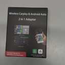 Wireless CarPlay Adapter for iPhone - Wired to Wireless CarPlay,Plug & Play,Fast & Stable Connection,Mini USB & Reset Button,Compatible with Cars 2016+ (iOS Only) (brown)