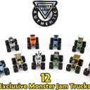 Monster Jam, Official 12-Pack of 1:64 Scale Die-Cast Monster Trucks for Boys and Girls, Kids Toys for Ages 4-6+