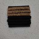 6Pcs Mulberry Silk Slip Skinny Hair Scrunchies - 22 Momme Pure Silk Ponytail Holders for Women & Girls (Color 02) (Black&Brown)