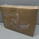 DWR Luxury Feather Down Fiber Comforter California King Size, Ultra-Soft Cotton-Blend Fabric, 750 FP Medium Weight for All Season Hotel Style Fluffy Duvet Insert with Ties (104"x96", White)