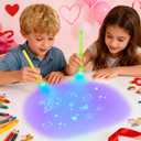 JOYIN 28Pcs Valentines Day Invisible Ink Pens with Cards, Stationery Gift Set for Kids with Light for Classroom Exchange Gift, Classroom Prizes, Party Favors