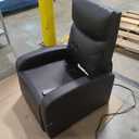 Sweetcrispy Massage Recliner Chair for Adults, Adjustable Home Theater Seating with Lumbar Support for Living Room, Modern Fabric Reclining, Black