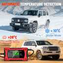 10A 12V Battery Charger for Car Fully Automatic Smart Trickle Charger & Maintainer with LCD Display, Temperature Compensation for Truck, Motorcycle, Boat, Lawn Mower