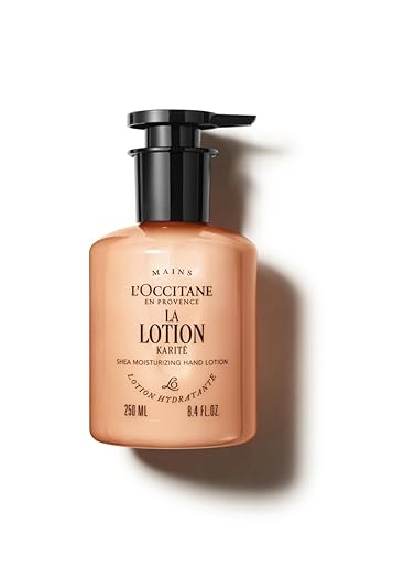 L'OCCITANE La Lotion Fast Absorbing Hand & Body Cream, Shea Butter, Verbena Citrus, Intensive Nourishing & Moisturizing Treatment For Dry, Cracked Skin