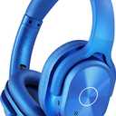 ZIHNIC Active Noise Cancelling Headphones, 40H Playtime Wireless Bluetooth Headset with Deep Bass Hi-Fi Stereo Sound,Over-Ear Headphone,Comfortable Earpads for Travel/Home/Office (Blue)