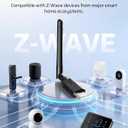 DEWENWILS 800 Z-Wave Dongle, Long Range S2 USB Stick, Compatible with Home Assistant & Other Smart Home Hubs, Plug & Play USB Controller for DIY Smart Home