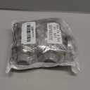 Pangda Concave Wall Door Bumper Stop Silver Stainless Steel Wall Door Bumper with 1-1/8 Inch Gray Round Rubber Protector Stops(Silver,10 Pieces)