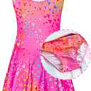 Girls Swimsuits Sleeveless Skirted Size 2-12 Years Old | UPF 50+ Sun Protection, Kids One Piece Swimwear, Bathing Suit Summer Swim Dress