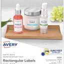 Avery Printable Blank Rectangle Labels, 1.25" x 1.75", White, 256 Customizable Labels (22828)