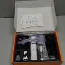 oneisall Dog Clippers and Paw Trimmer Kit 2 in 1 Low Noise Cordless Dog Clippers for Grooming Pet Hair Trimmers for Small and Large Dogs Cats Animals (Gold)