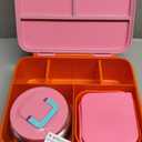 Bento Lunch Box for Kids with 8oz Soup Thermo Leak-Proof Lunch Food Containers with Snack Sauce Container for Kid Girls Boys to School,Pink