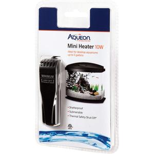 Aqueon Small Aquarium Fish Tank Submersible Mini Flat Heater Up to 5 Gallon Aquariums, 10 Watts