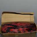 Abbylike 36 Pcs Reusable Christmas Large Gift Bags Bulk Xmas Holiday Plaid Tote Shopping Bags with Handles (Red)