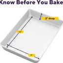 Wilton Aluminum 9x13 Inch Rectangular Sheet Pan, Made With Natural Anodized Aluminum, Made Without PFAS, Bakeware Optimal For Even Heating