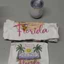 Paterr 4 Pcs Florida Souvenirs Gifts 12oz Tumbler Canvas Bag Cosmetic Bag Keychain Florida Travel Gifts Souvenirs for Traveler Women Graduation Christmas