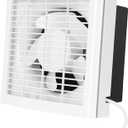 6" Shutter Exhaust Fan, 258CFM Window or Wall Mount Ventilation Fan for Greenhouse, Attic, Garage, Bathroom, Kitchen