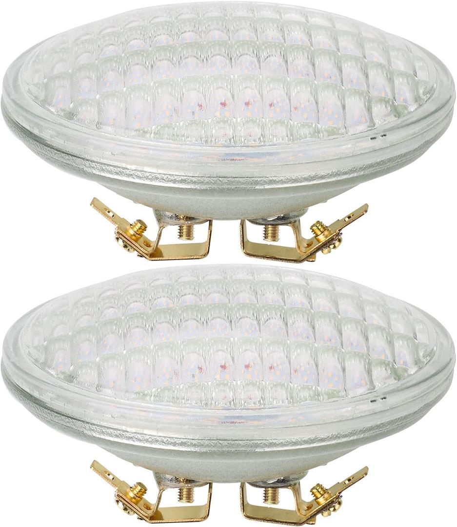 PAR36 LED Landscape Light Bulb, 12W 36W Halogen Equivalent, AC/DC 12V Waterproof, Warm White 3000K Flood Light for Well Light, Tractor, Off-Road Vehicles, Snowblower, Pack of 2