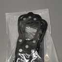 2 Pairs Non Slip Gripper Spikes for Shoes, Ice Traction Cleats with 8 Steel Studs Crampon for Walking On Snow and Ice, Shoe Spikes for ice Fishing, Hiking, Snow Shoveling