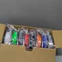 TECBEARS TPU Filament 1.75mm, 95A 3D Printer Filament, Flexible TPU Filament for Fast Printing, 250G Spool, 8 Rolls, 2KG in Total, Black+White+Transparent+Grey+Red+Blue+Green+Orange