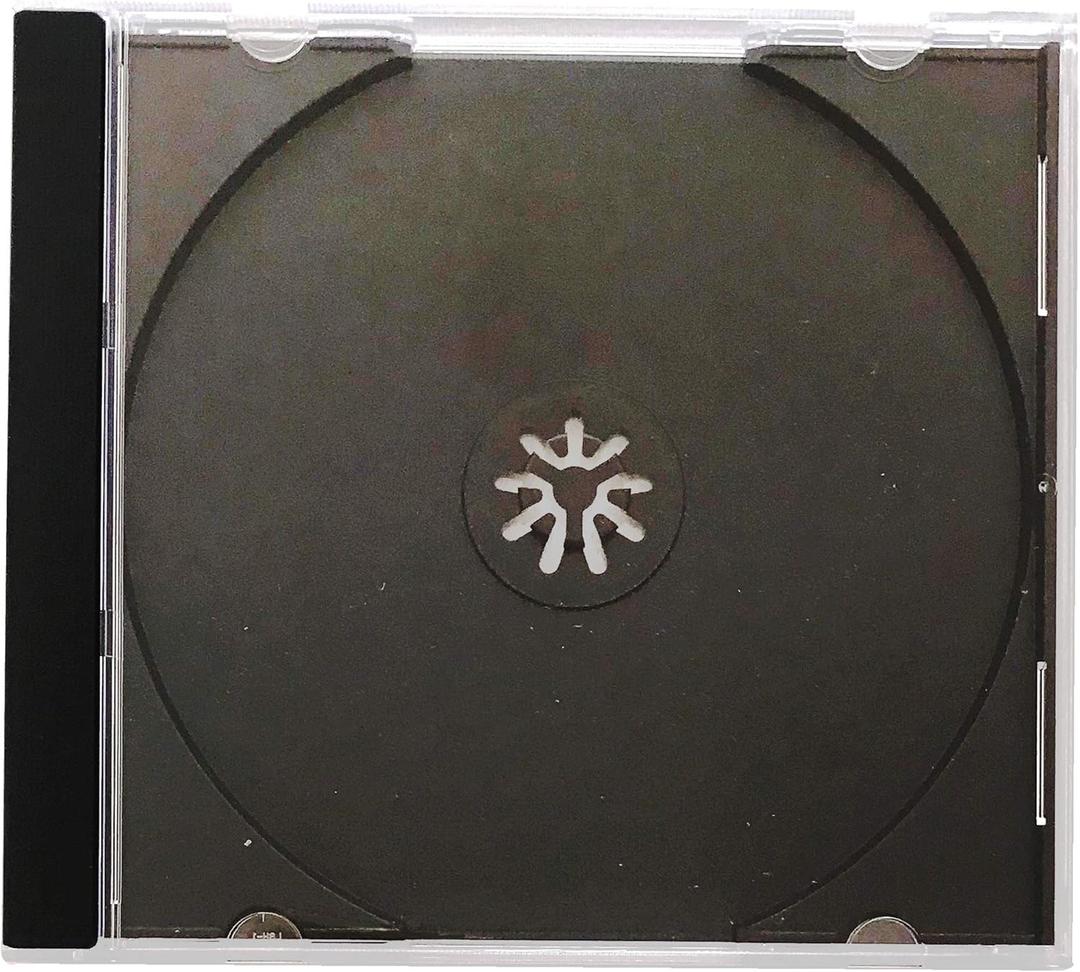 Standard Black CD Jewel Case - Premium, 50 Pack
