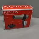 REVLON Turbo Hair Dryer | 1875 Watts of Maximum Shine, Fast Dry (Silver) (4.05x11.15x9.25 Inch (Pack of 1), Grey)