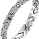Jecanori Pure Copper Bracelets for Women,Ultra Magnetic Bracelets for Women with 3500 Gauss Magnets,Crystal Mother's Day Jewelry Gift, Sizing Tool