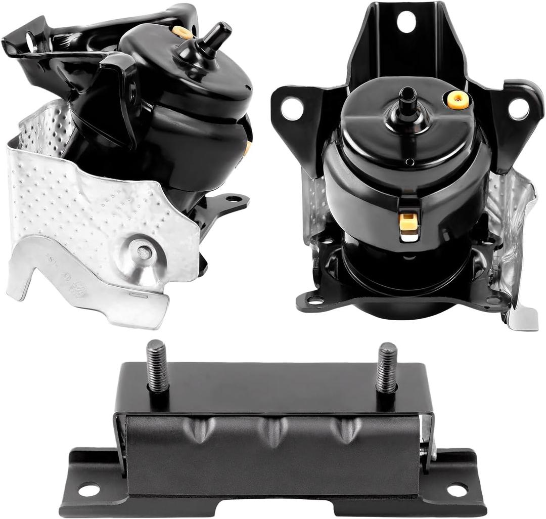 3PCS Front Left & Right Engine and Transmission Mounts Compatible with 2014-2018 Sliverado Sierra 1500 V8, 2015-2020 Escalade Tahoe 4WD, Replace OE: 84175582, 84175583, A2638