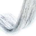 WILLBOND 5000 Strands Silver Christmas Icicle Tinsel Strands for Christmas Tree Decor 18 Inches Foil Fringe Curtain Xmas Icicle Wire for Xmas Holiday Birthday Wedding Winter Party Home Hanging Decor