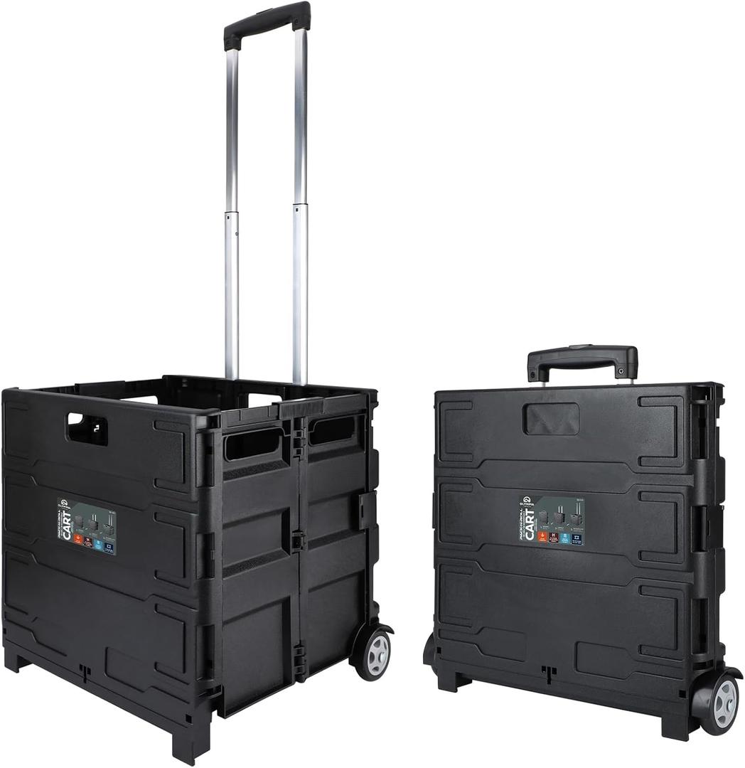 Olympia Tools 85-010 Grand Pack-N-Roll Portable Tools Carrier with Telescopic Handle, 80 Lb. Load Capacity, Black 2025 New Version