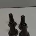 6 Pcs Bed Frame Feet, Tall Sturdy Cone Shaped Legs,Prevent Sliding Plastic Bed Risers,Bed Frame Legs for Replace Wheels Casters to Protect Your Floor