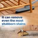 DSV Standard Grout Scrub Brush with Long Handle, 50'' Tile Grout Scrubber, V-Shape Crevice Cleaning Brush for Hard to Reach Areas, 180 Rotation Grout Cleaner for Tile Floors, Baseboards and Corners
