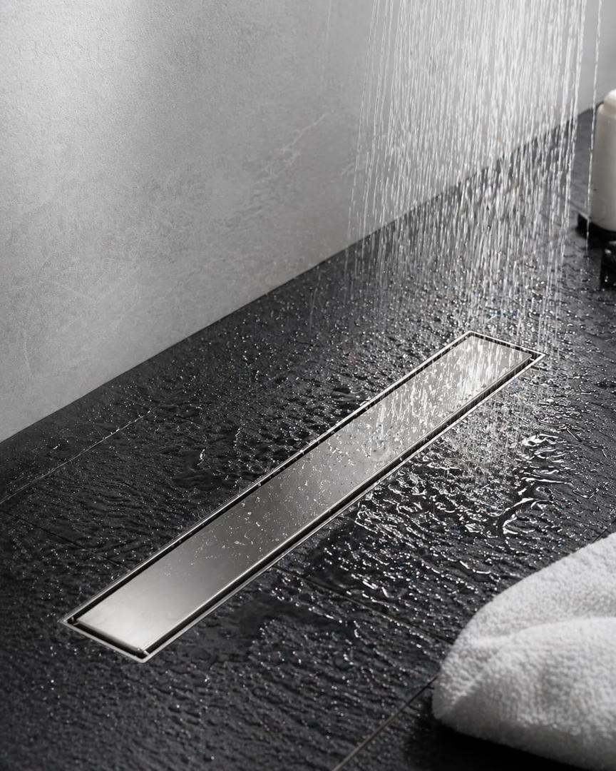 24 Inch Brushed Stainless Steel Linear Shower Drain
