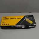 UTOOL Grease , 8000 PSI Heavy Duty Pistol Grip Grease Kit with 14 oz Capacity, 18 Inch Resin Flex Hose, 2 Basic Coupler, 2 Extension Rigid Pipe and 1 Sharp Type Nozzle, Argent Matte Finish (7 PCS, Yellow)