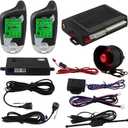 EASYGUARD EC203 Universal Version 2 Way car Alarm System with keyless Entry & LCD Pager Display, ultrasonic Sensor & Shock Sensor DC12V