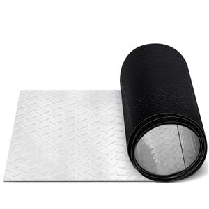 Yaocom 1pcs Aluminum Diamond Plate Sheet, Heavy Duty Tread Plate Aluminum Sheet Metal for Trailer Flooring, Garage Wall Protection, Truck Bed, Rv Decoration (24'' X 120'' X 0.06'',Black)